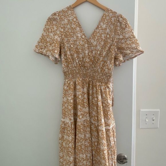 Pink Lilac Mixed Multi Stripe Short Sleeve Maxi Dress